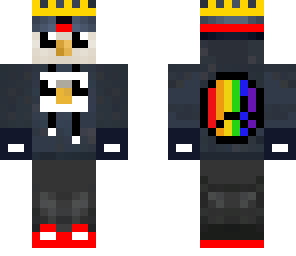 extended king penguin
