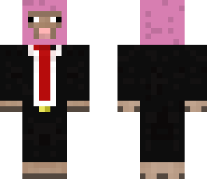pink sheep with a moustache