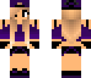 cute purple girl