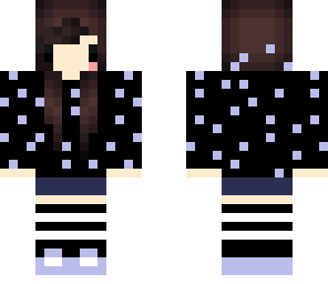 polka dot hoodie chibi