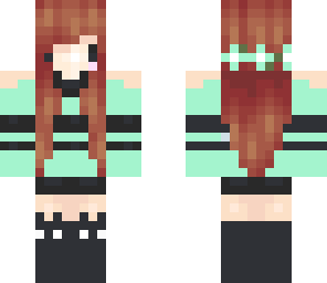 mint and grey girl