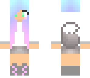 pastel wolf girl