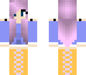 purple skin hair