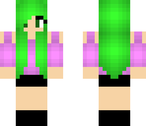green hair girl 2