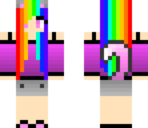 rainbow cat girl