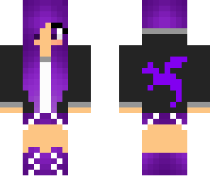 purple dragon girl hoodie