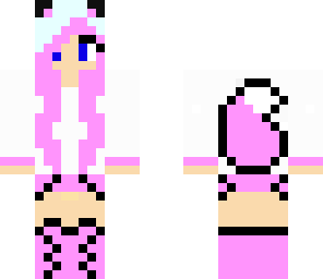 pink rocken wolf girl
