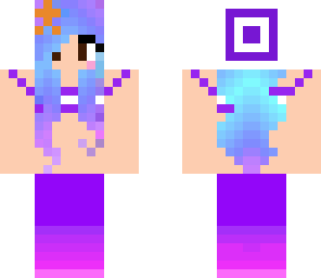 cute purple mermaid