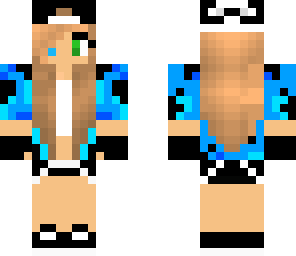 blue camo girl