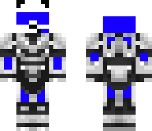 blue cyborg panda