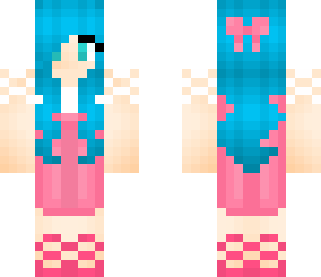 re-edited cute aqua haired prom girl