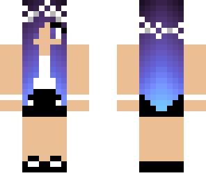 edited purple hair girl