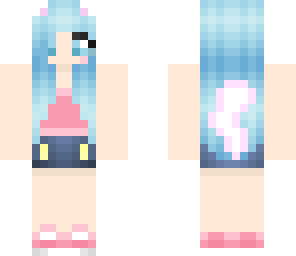 cute blue girl