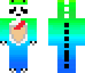 edited panda in a dinosaur costume