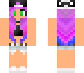 girl with purple and blue ombre hair