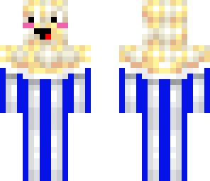 blue cute popcorn