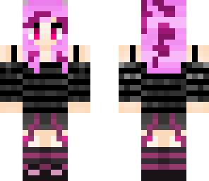 pink hair skin