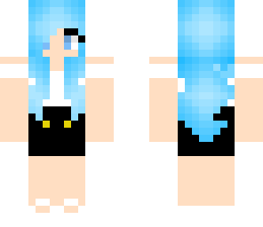 cute blue hair girl