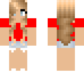 classic red shirt blondee
