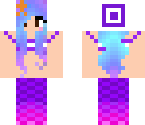 cute purple mermaid