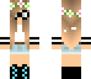 edited nerd flower crown girl