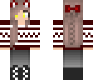 red winter wolf girl