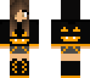 halloween pumpkin girl