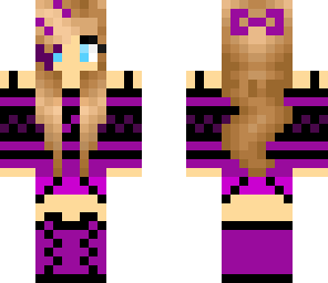 purple cute girl
