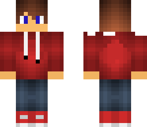red hoodie