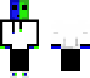 green and blue slime