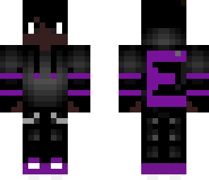 black guy in purple hoodie