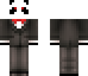 evil pandabrine in a tuxedo