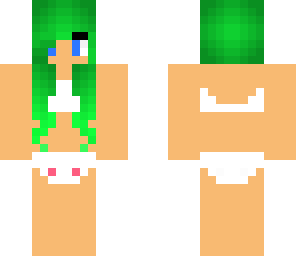 watermelon girl in a bikini