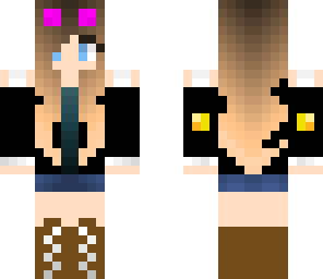 cute dantdm girl with pink goggles