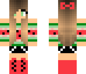 kawaiiiiiii watermelon girl skin