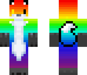 rainbow dash fox