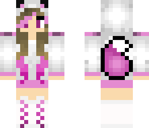 pink wolf girl