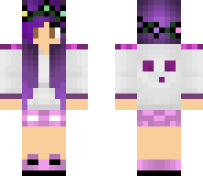 purple and pink girl