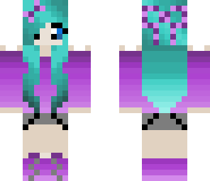 light bluhaired girl