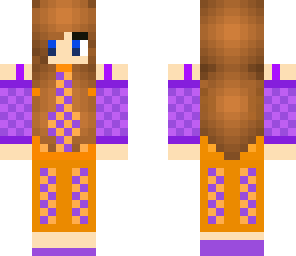 orange and purple girl
