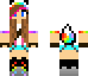 rainbow fox girl