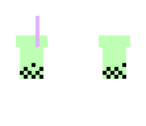 boba milk tea - green apple