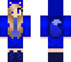 cute blue wolf girl