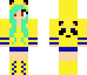 yellow blue panda