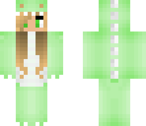 green dino girl edit
