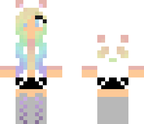 rainbow panda girl