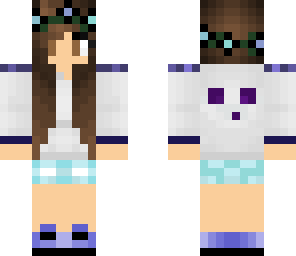 brown and blue girl
