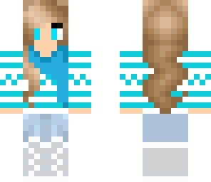 blue winter girl