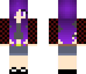 plaid shirt girl xd