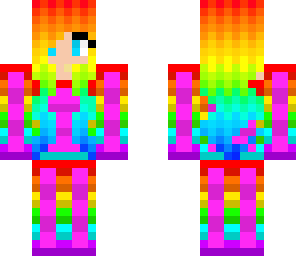 weird rainbow girl idk xd